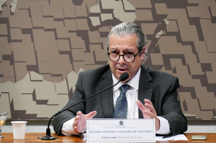 O diplomata durante sabatina na Comissão de Relações Exteriores (CRE) do Senado, em 30 de novembro - Roque de Sá/Agência Senado