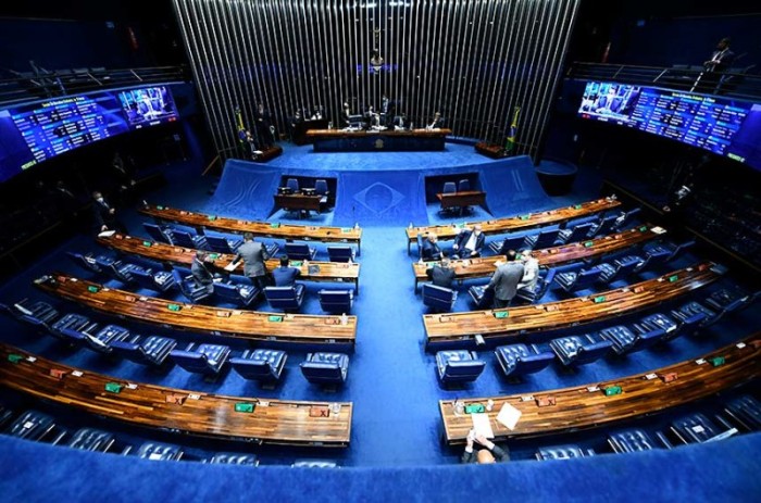 Plenário do Senado durante a votação do projeto - Edilson Rodrigues/Agência Senado