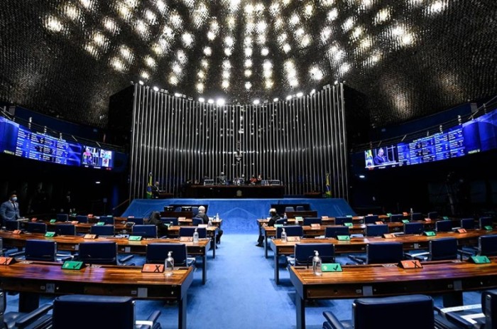 O Congresso Nacional aprovou nesta terça o Orçamento para 2022: os deputados federais aprovaram o texto com 358 votos favoráveis e 97 contrários; os senadores, com 51 favoráveis e 20 contrários - Jefferson Rudy/Agência Senado