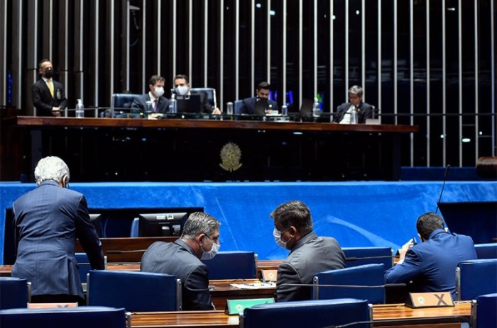 Sessão deliberativa no Plenário, em dezembro de 2021: senadores retomam trabalhos nesta quarta, dia 2