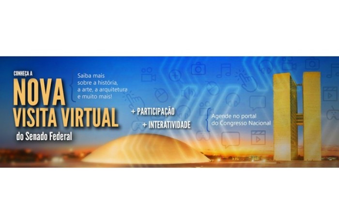 Para marcar a visita on-line guiada ao Senado, é preciso acessar o site www.congressonacional.leg.br/visite - Agência Senado