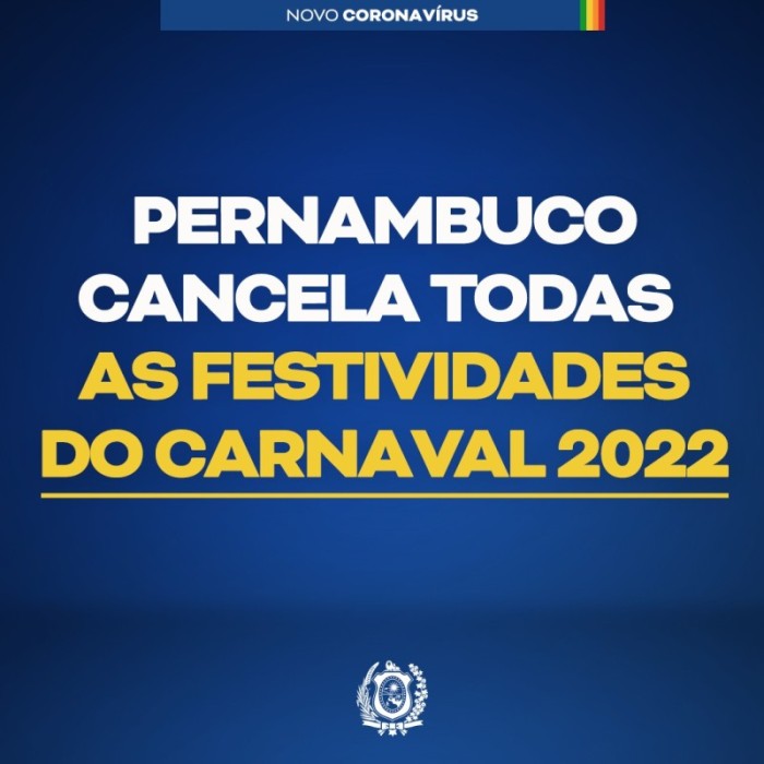 Governo de Pernambuco amplia restrições e cancela ponto facultativo durante o Carnaval diante do avanço da contaminação no Estado 