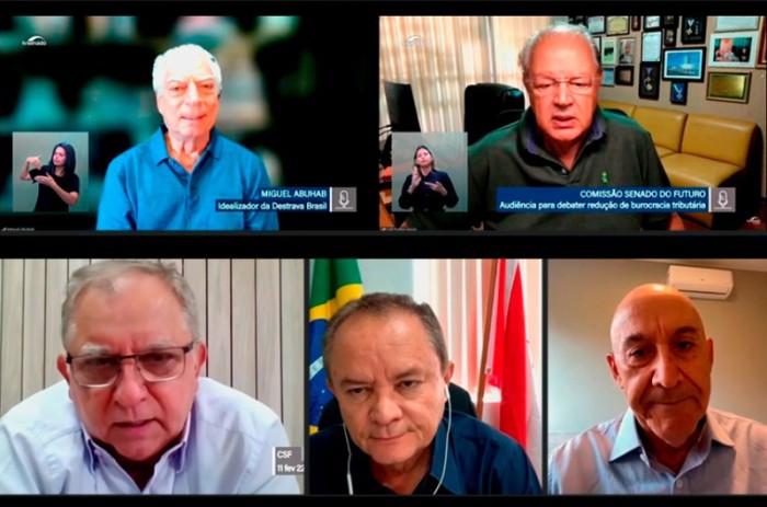 Abuhab e Hauly foram ouvidos por Izalci Lucas, Zequinha Marinho e Confúcio Moura - Agência Senado