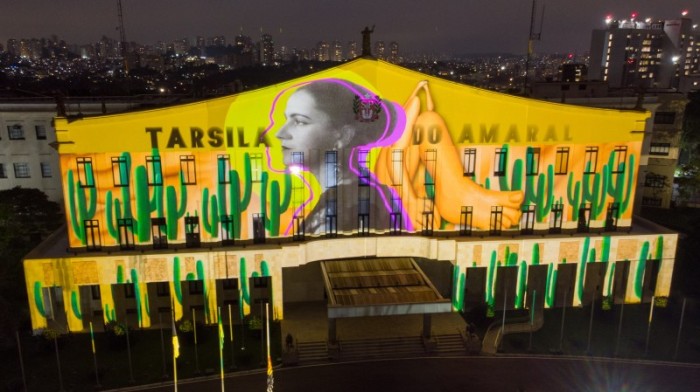 Palácio dos Bandeirantes exibe projeções de artistas e obras modernistas em homenagem a