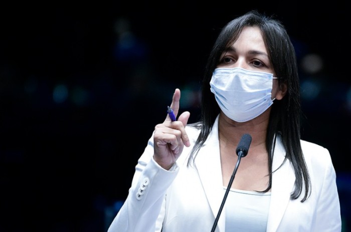 Eliziane Gama (Cidadania-MA) substitui a Simone Tebet (MDB-MS) à frente da bancada - Pedro França/Agência Senado
