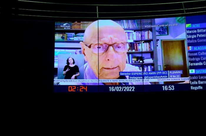 O senador Esperidião Amin (PP-SC) disse que Santa Catarina perdeu muitos recursos com alguns dos vetos presidenciais - Pedro França/Agência Senado