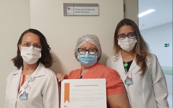 HRSC recebe certificado por promoção e incentivo ao aleitamento materno