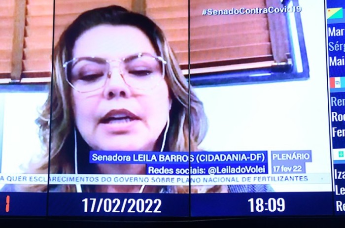 Leila Barros (Cidadania-DF) é a autora do requerimento de sessão especial pelos 60 anos da UnB - Jefferson Rudy/Agência Senado