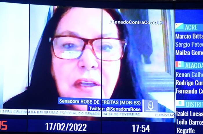 A senadora Rose de Freitas (MDB-ES) quer que a Defesa Civil elabore relatórios capazes de identificar possibilidades de desastres nos municípios - Jefferson Rudy/Agência Senado