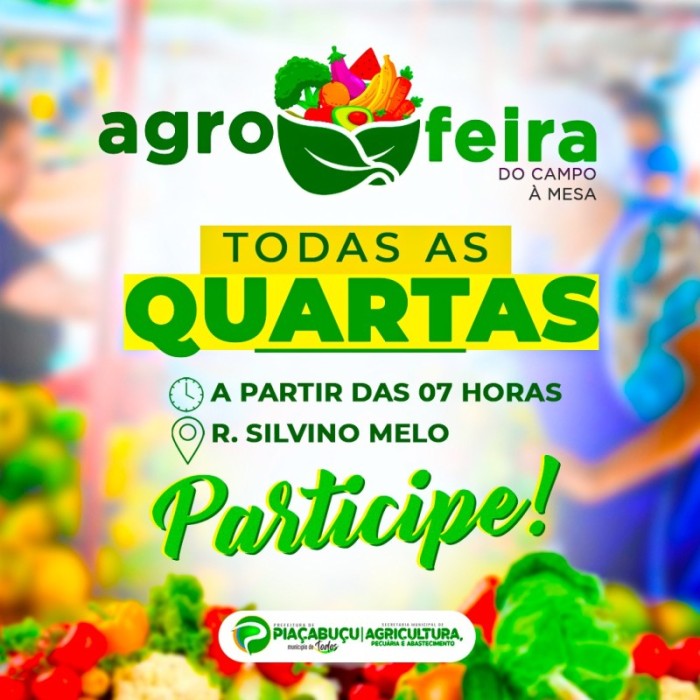 A agrofeira do campo à mesa será agora semanalmente, todas as quartas-feiras, a partir das 07h