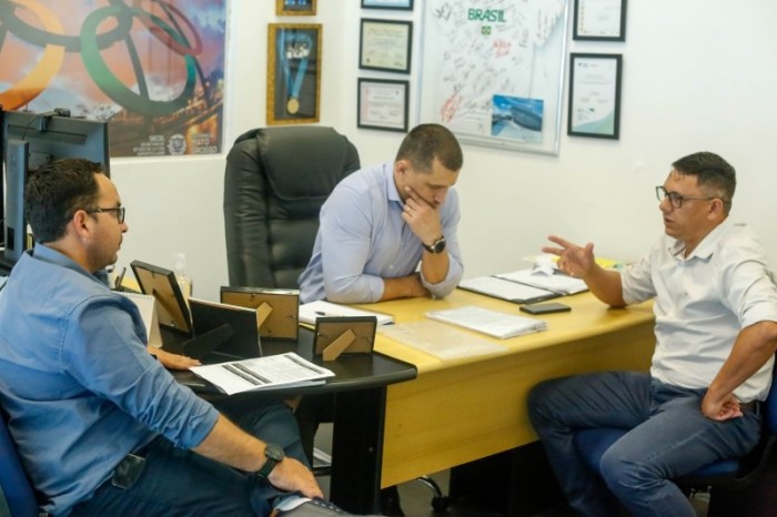 Equipe do Esporte discute parcerias com o Estado durante visita a Cuiabá
