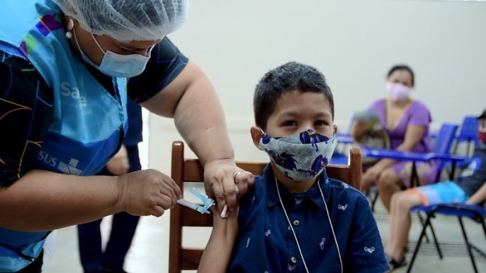 Amazonas aplicou mais de 156 mil doses de vacina na população de 5 a 11 anos