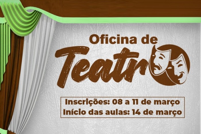 Coordenação da Juventude abre inscrição para oficina de teatro a partir de hoje