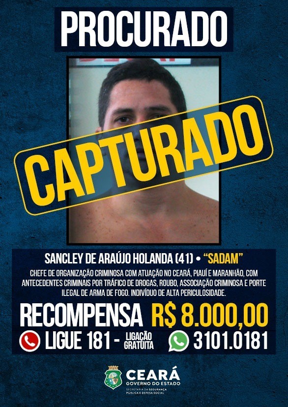Foragido do Programa de Recompensa é preso pela Coin da SSPDS-CE no Maranhão