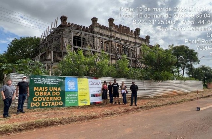 Governo e FCMS iniciam restauro do Castelinho de Ponta Porã dentro do programa Retomada MS