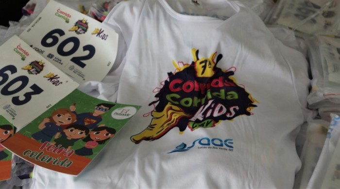Kits da Corrida Kids serão entregues a partir desta segunda-feira em Lucas do Rio Verde