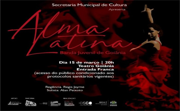Banda Juvenil de Goiânia apresenta Alma Latina no Teatro Goiânia
