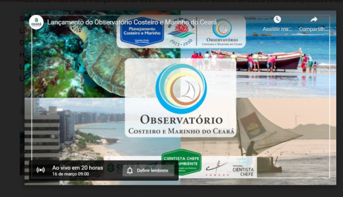 Observatório Marinho e Costeiro será lançado nesta quarta-feira (16)