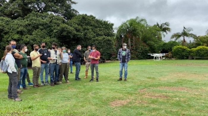 Técnicos da Fepam treinam com drones para uso em fiscalização, vistoria e licenciamento