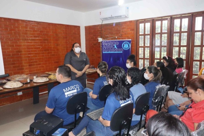 Março Azul Marinho: colaboradores da Seap recebem palestra sobre prevenção do câncer colorretal