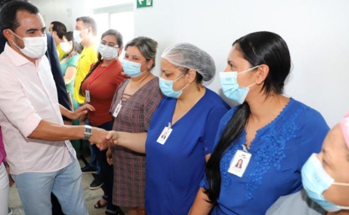 Governador Wanderlei Barbosa visita Hospital Regional de Araguaína e reforça inauguração da Ala de Oncologia ainda neste semestre