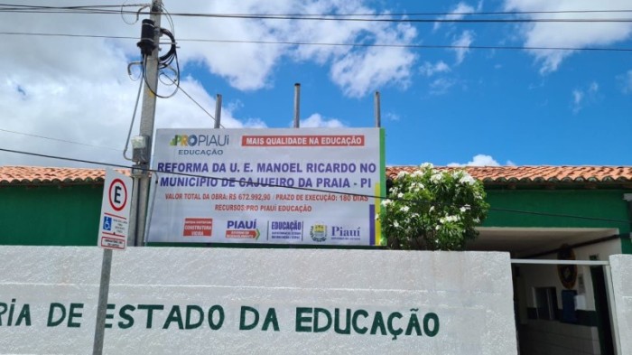 Governo promove obra e reforma em escolas da Planície Litorânea