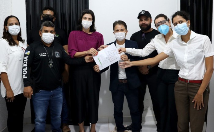 Seciju e DPE iniciam construção de sala de atendimento para defensores públicos na Unidade Penal de Palmas