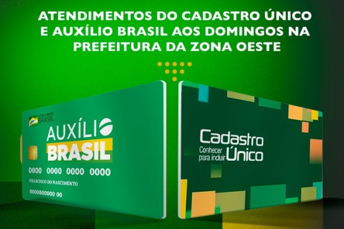 Usuários do Cadastro Único passam a ser atendidos também aos domingos na Prefeitura da Zona Oeste