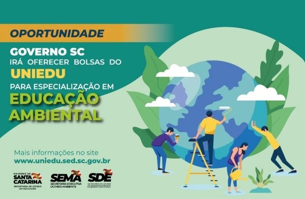 Estado vai oferecer bolsas de estudos do Uniedu para especialização em Educação Ambiental 