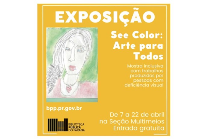 Biblioteca abre exposição de arte inclusiva produzida por pessoas com deficiência visual