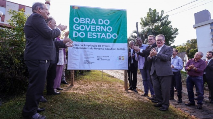  Em Nova Prata, governador Ranolfo dá início a obras de ampliação de hospital