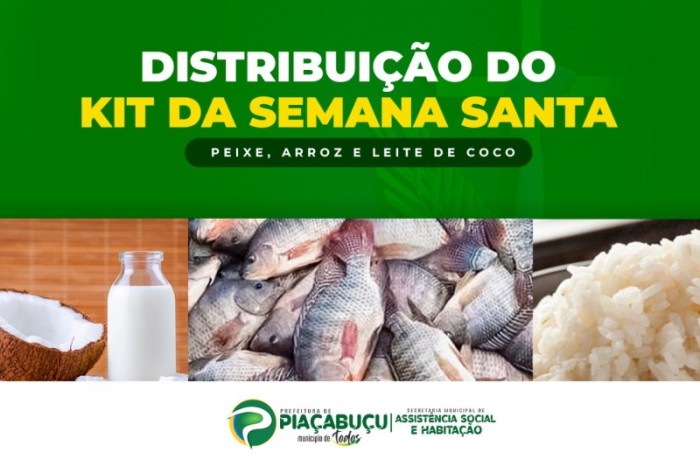 Páscoa Solidária: Famílias receberão peixe da Semana Santa. CONFIRA O CRONOGRAMA