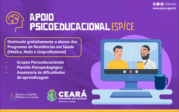 Residentes em Saúde passam a contar com apoio psicoeducacional ofertado pela ESP/CE