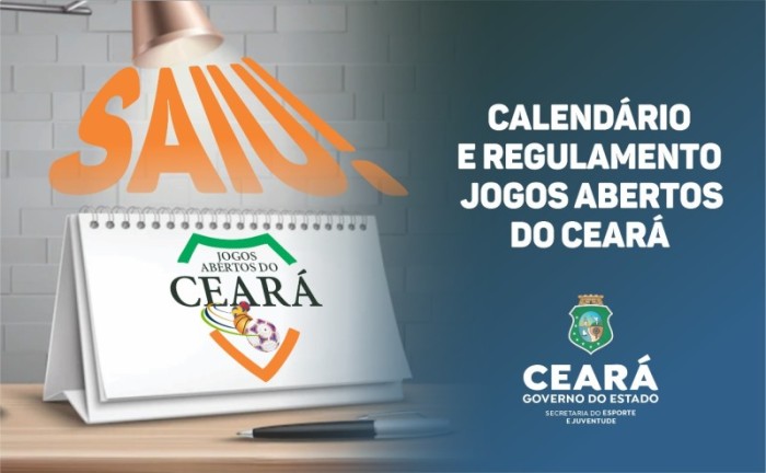 Sejuv divulga calendário e regulamento geral dos Jogos Abertos do Ceará 2022