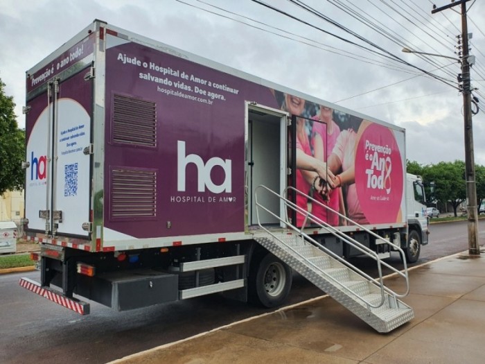 Carreta do Amor inicia preventivo e mamografia na próxima terça-feira (26) em Lucas do Rio Verde