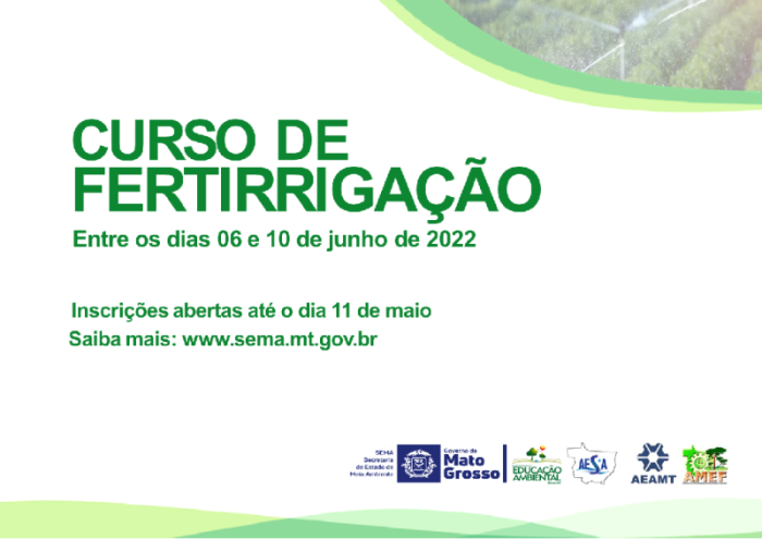Sema oferta curso de fertirrigação para analistas e responsáveis técnicos