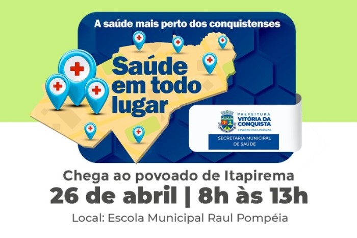 Povoado de Itapirema será a próxima localidade a receber o projeto Saúde em Todo Lugar