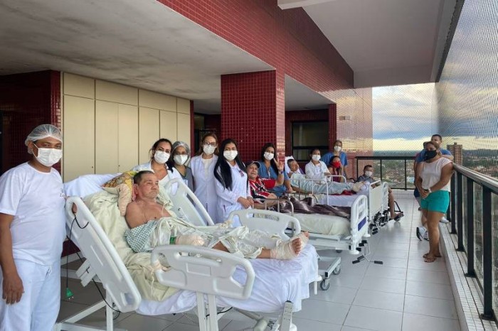 Raios solares são aliados na recuperação de pacientes internados no Hospital Abelardo Santos 