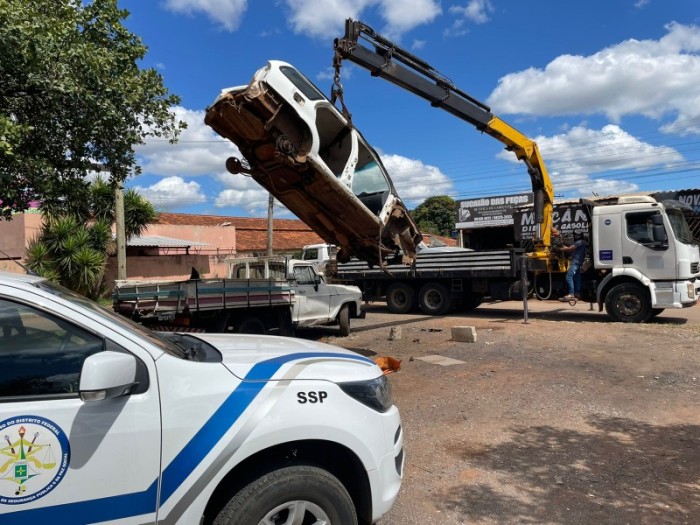 Contra a dengue e pela segurança, operação recolhe carcaças em Planaltina