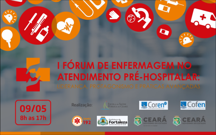 I Fórum de Enfermagem no Atendimento Pré-Hospitalar está com inscrições abertas; evento será realizado em 9 de maio