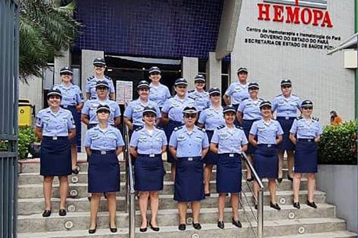 Mães militares da Aeronáutica aderem à doação de sangue 