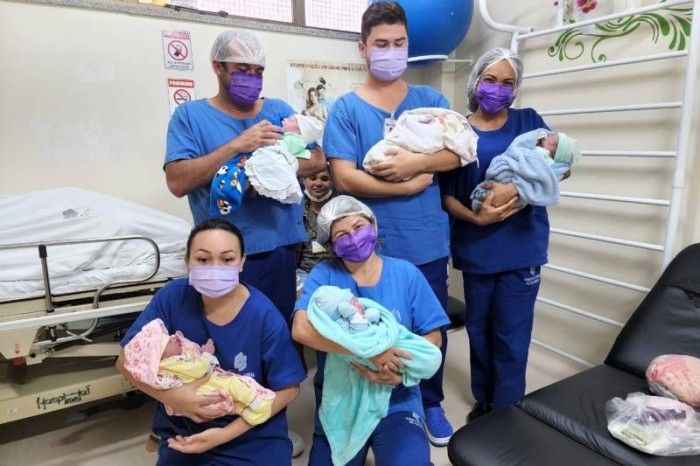 No HGT um menino é o primeiro bebê a nascer no Dia das Mães