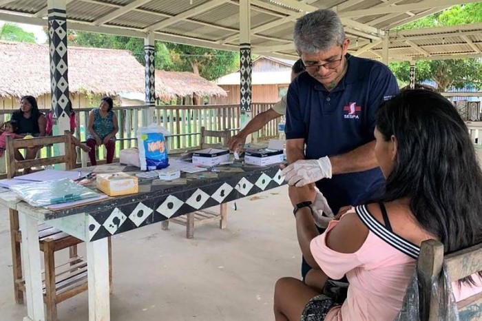 Sespa coordena ações de combate à malária em área indígena e de garimpo de Jacareacanga