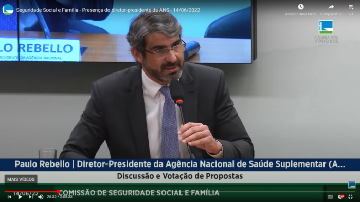 Deputados questionam ANS sobre reajuste dos planos de saúde e interrupção de tratamentos depois de decisão do STJ