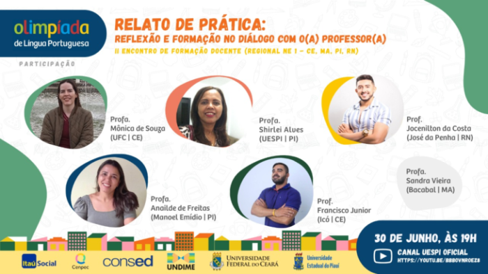 Olimpíada de Língua Portuguesa realiza formação para professores nesta quinta (30)