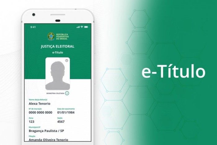 E-título substitui o título eleitoral, além de ter várias outras funções - (Foto: TSE)