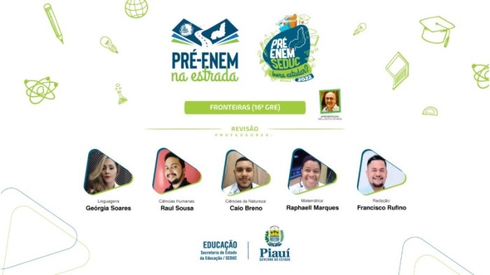 Pré-Enem intensifica revisões nas cidades de Água Branca, Fronteiras e Picos