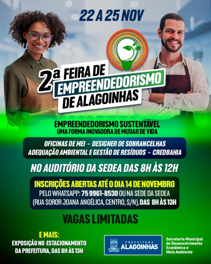 Foto: Reprodução/Prefeitura de Alagoinhas - BA
