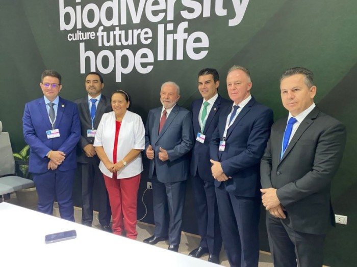 Casagrande se reúne com presidente eleito durante agenda com governadores na COP 27