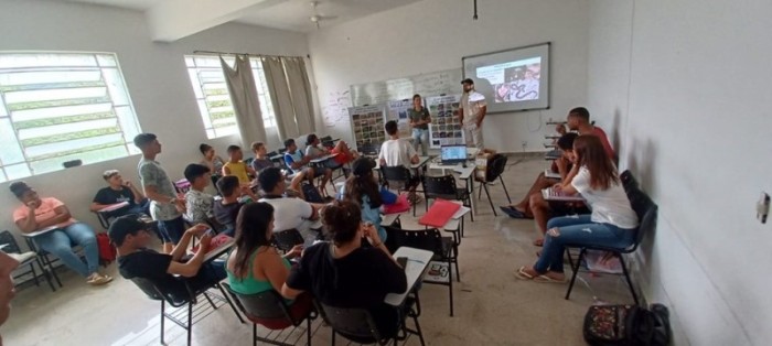 Monast realiza oficina de herpetologia em escola de Mimoso do Sul